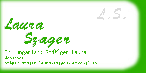 laura szager business card